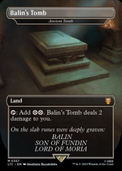 Ancient Tomb - Balin's Tomb The Lord of the Rings- Tales of Middle-earth Commander decks Topper